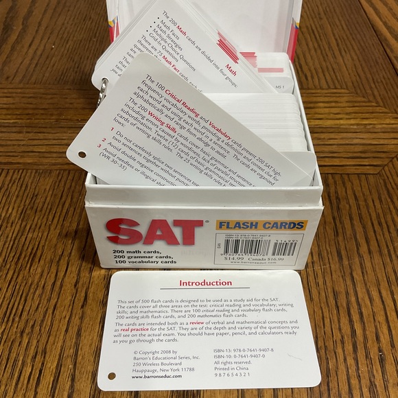 Barron's SAT and GRE Flash Cards Set - Picture 14 of 14